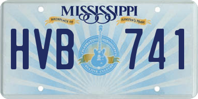 MS license plate HVB741