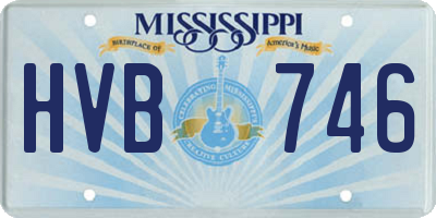 MS license plate HVB746