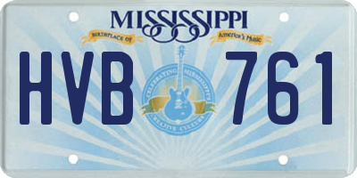 MS license plate HVB761