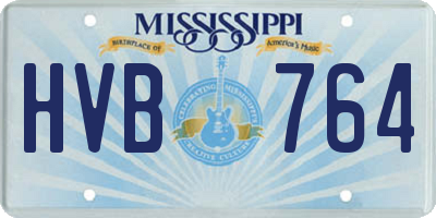 MS license plate HVB764