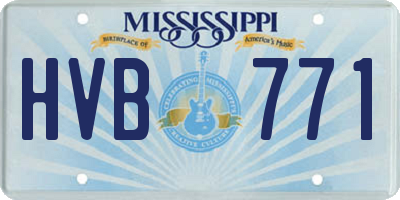 MS license plate HVB771
