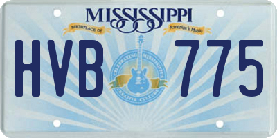 MS license plate HVB775