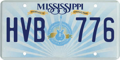 MS license plate HVB776