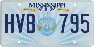 MS license plate HVB795