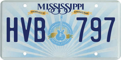 MS license plate HVB797
