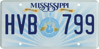 MS license plate HVB799