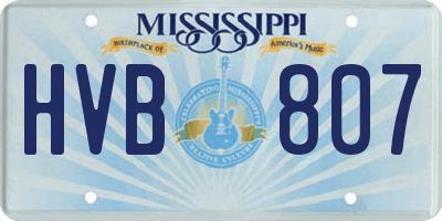 MS license plate HVB807