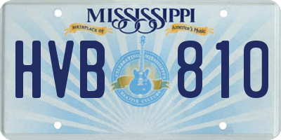 MS license plate HVB810