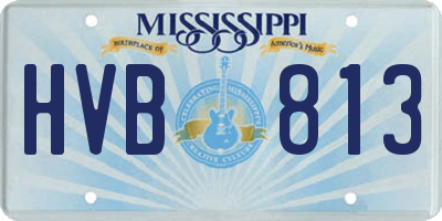 MS license plate HVB813