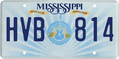 MS license plate HVB814