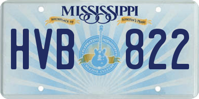 MS license plate HVB822