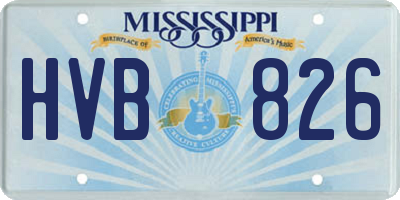 MS license plate HVB826