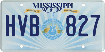 MS license plate HVB827