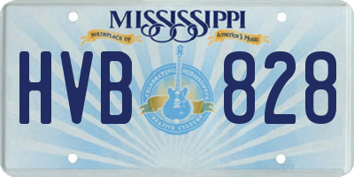 MS license plate HVB828