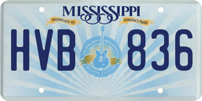 MS license plate HVB836