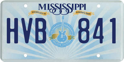 MS license plate HVB841