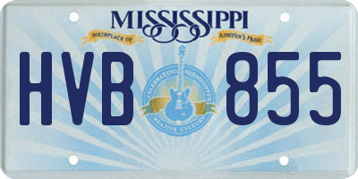 MS license plate HVB855