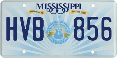 MS license plate HVB856