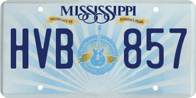 MS license plate HVB857