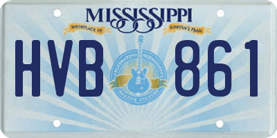 MS license plate HVB861