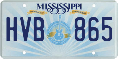 MS license plate HVB865