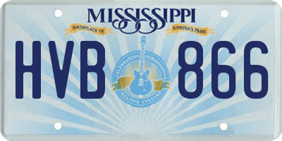 MS license plate HVB866