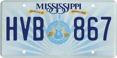 MS license plate HVB867
