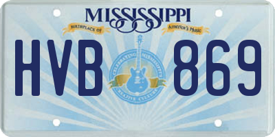 MS license plate HVB869