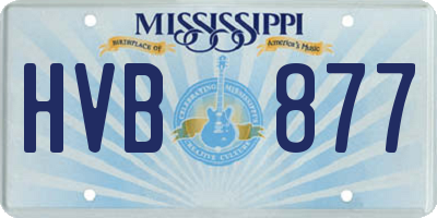 MS license plate HVB877