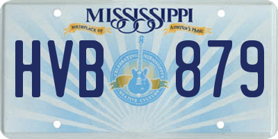 MS license plate HVB879