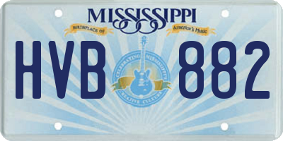 MS license plate HVB882