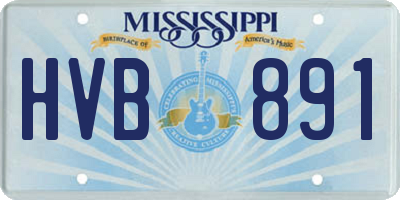 MS license plate HVB891