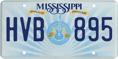 MS license plate HVB895