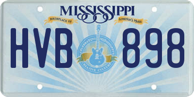 MS license plate HVB898