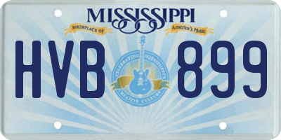 MS license plate HVB899