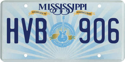 MS license plate HVB906