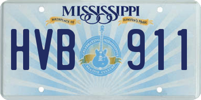 MS license plate HVB911