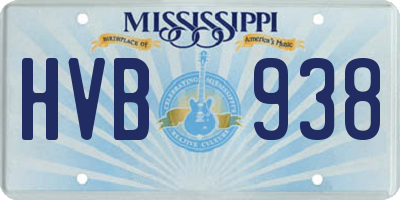 MS license plate HVB938