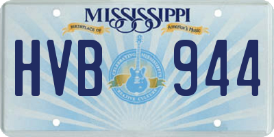 MS license plate HVB944