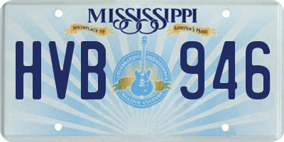 MS license plate HVB946