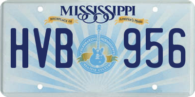 MS license plate HVB956