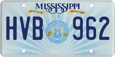 MS license plate HVB962