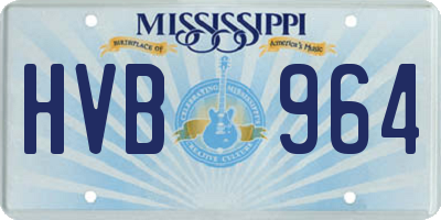 MS license plate HVB964