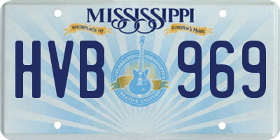 MS license plate HVB969