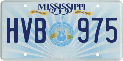 MS license plate HVB975