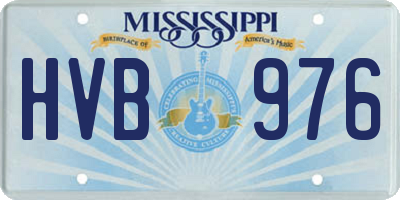 MS license plate HVB976