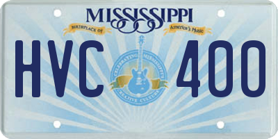 MS license plate HVC400