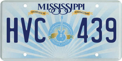 MS license plate HVC439