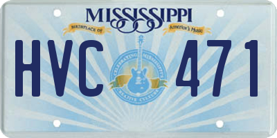 MS license plate HVC471