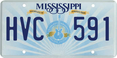 MS license plate HVC591